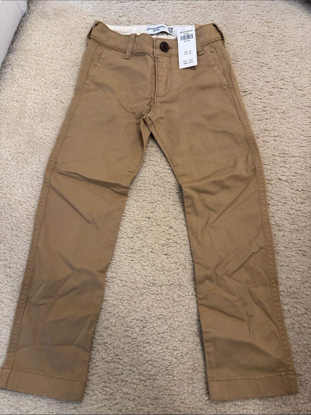 abercrombie kids Tan Straight-Leg Casual Pants